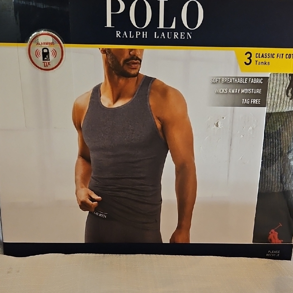 Polo by Ralph Lauren Men's Tank Top 3 Pack - Picture 2 of 4